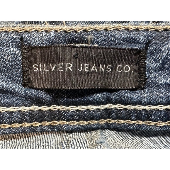 Silver Jeans Co Tuesday Low Rise Slim Boot Indigo Jeans W30 L31(actual 28x29) - Picture 4 of 8